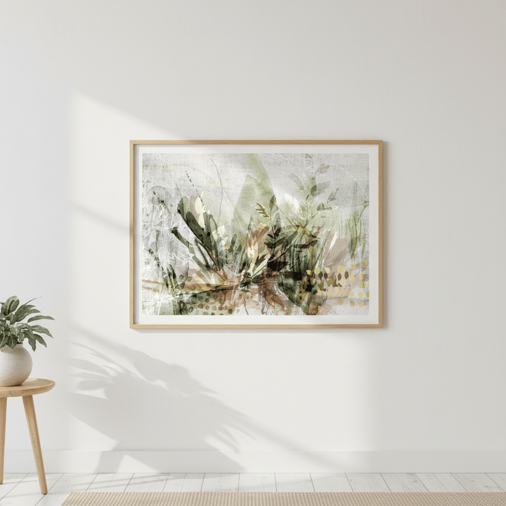 White Garden by Deer Muskeeter wall - art - picture - poster