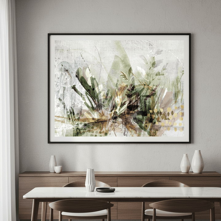 White Garden by Deer Muskeeter wall - art - picture - poster