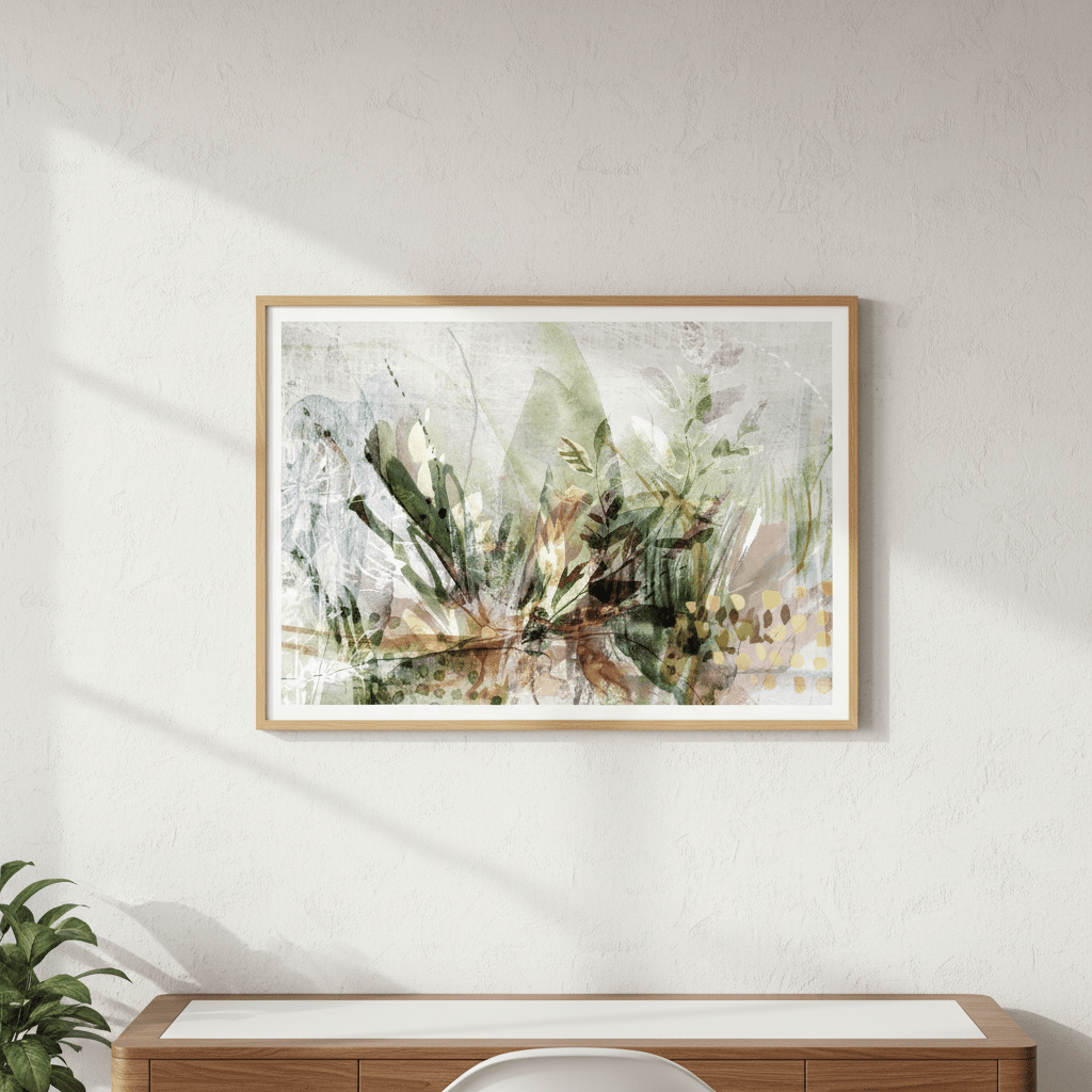 White Garden by Deer Muskeeter wall - art - picture - poster