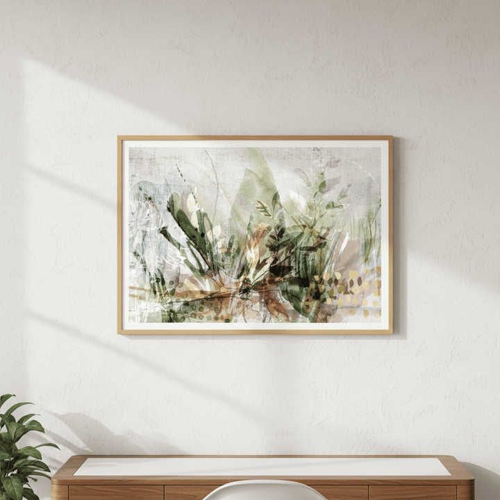 White Garden by Deer Muskeeter wall - art - picture - poster