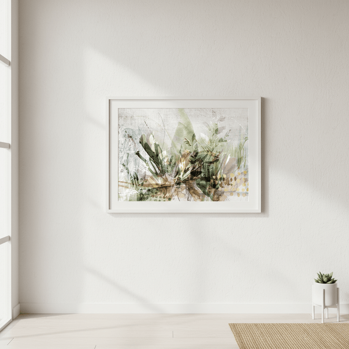 White Garden by Deer Muskeeter wall - art - picture - poster