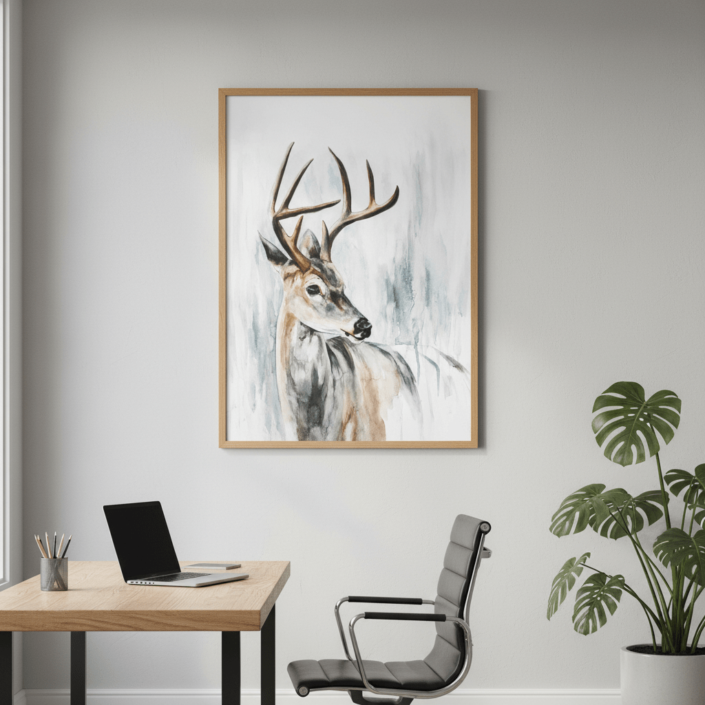 Whitetail Deer by Meredith O'Neal wall - art - picture - poster