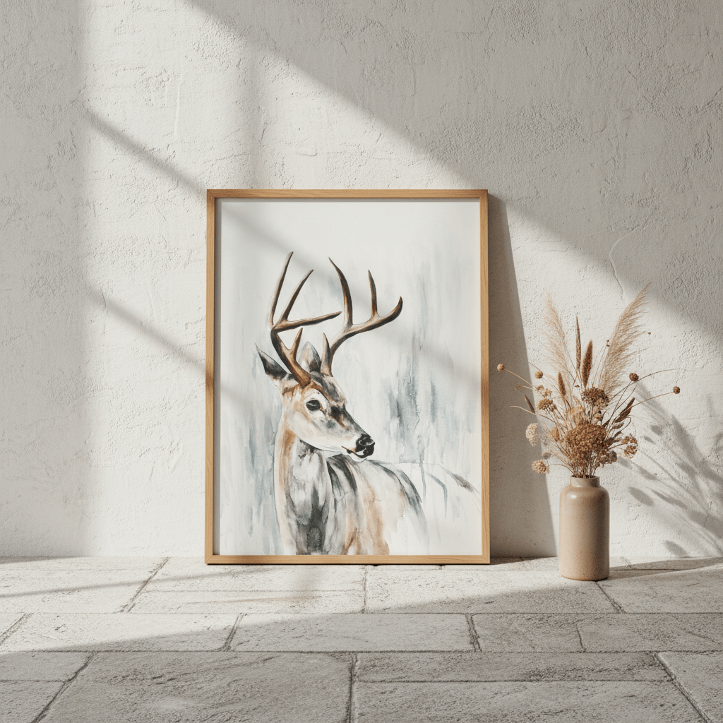 Whitetail Deer by Meredith O'Neal wall - art - picture - poster