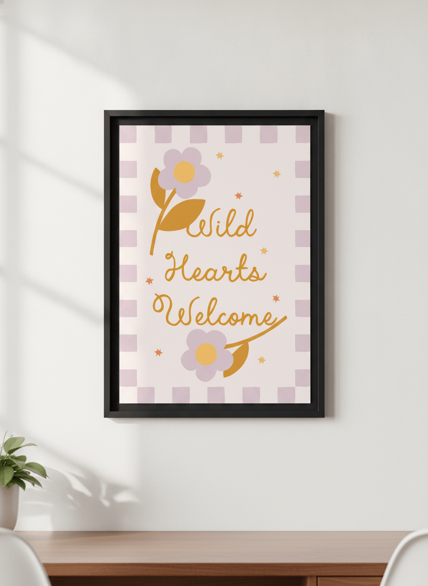 Contemporary wall art featured in a bright modern office workspace