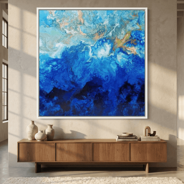 Wild Seas Portsea By Angela Anderson | Canvas Square Print