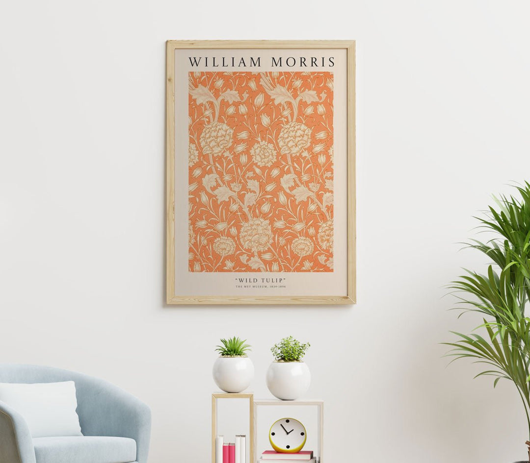 Wild Tulip Pattern Wall Art by William Morris - Style My Wall