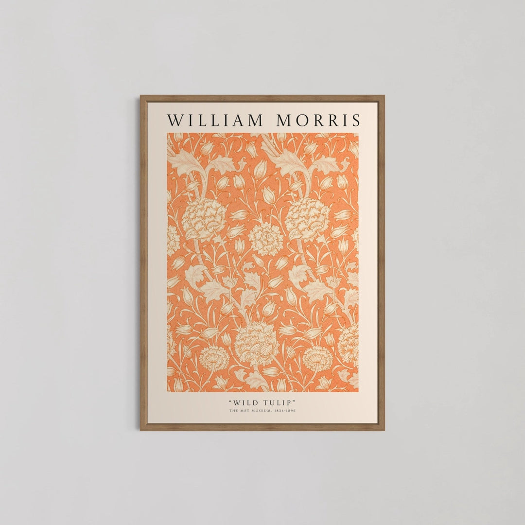 Wild Tulip Pattern Wall Art by William Morris - Style My Wall