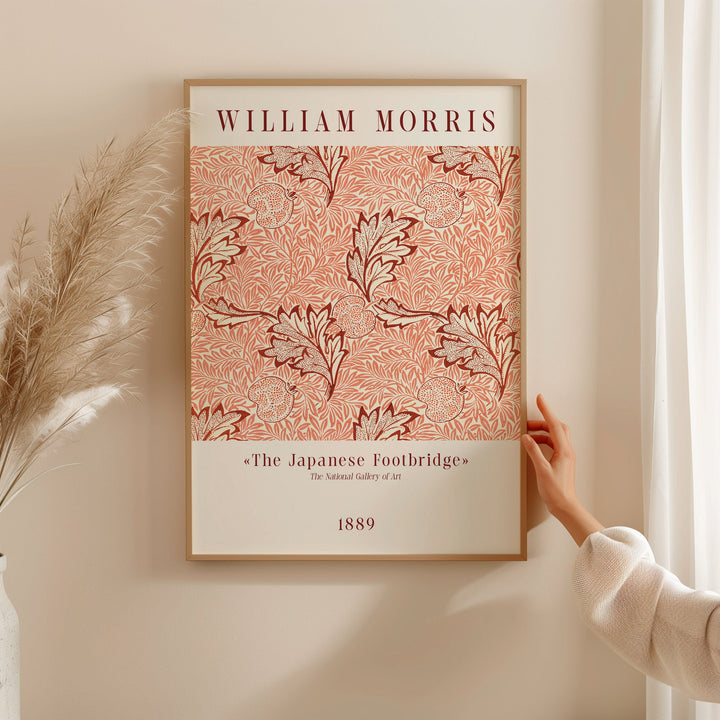 William Morris 1889,bedroom,timber border