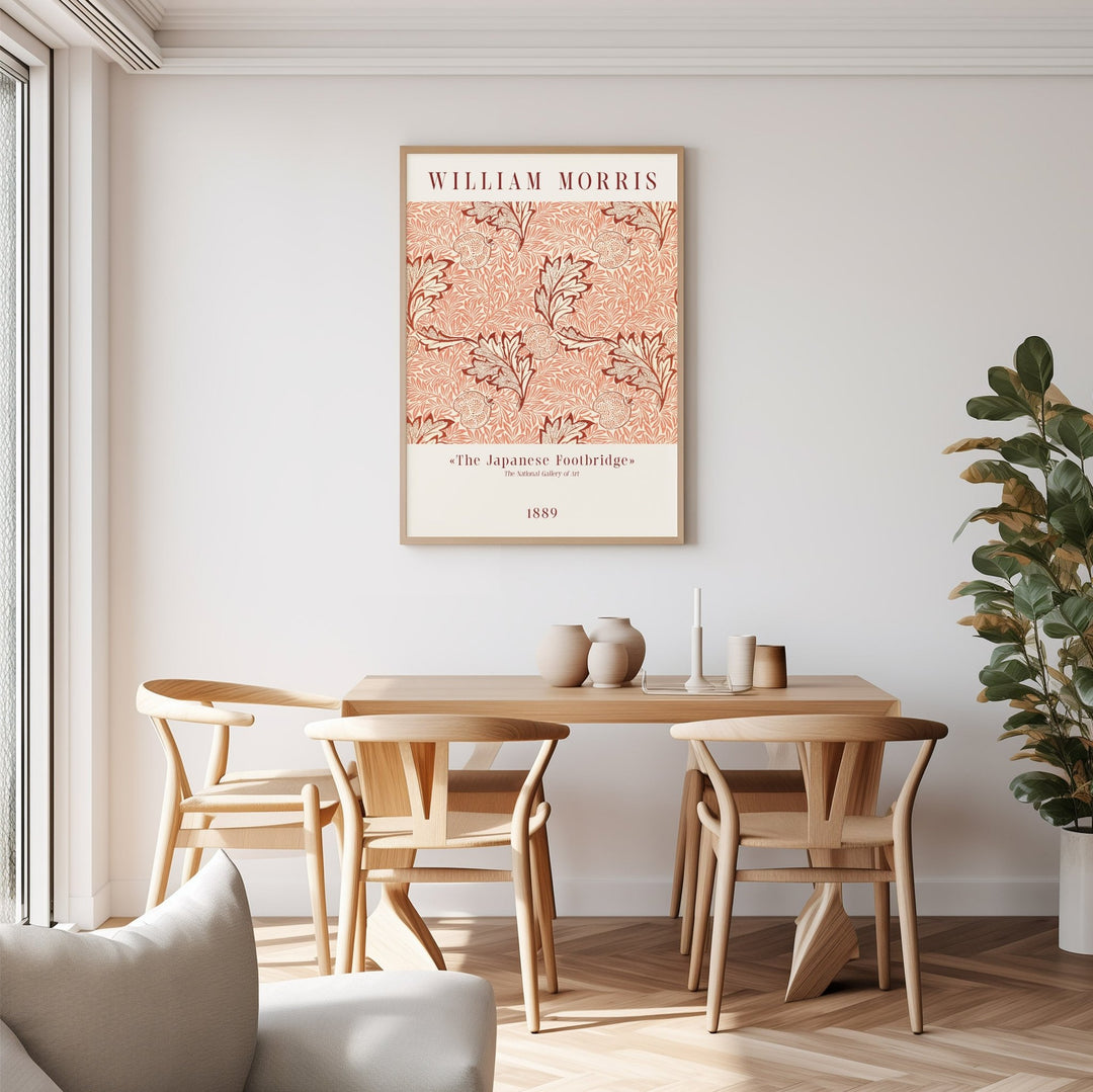 William Morris 1889,bedroom,timber border