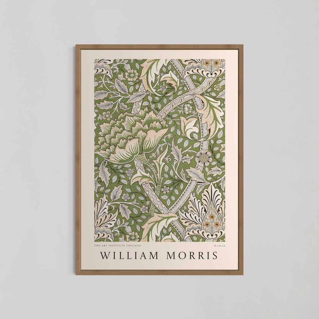 Windrush Green Pattern Wall Art by William Morris - Style My Wall