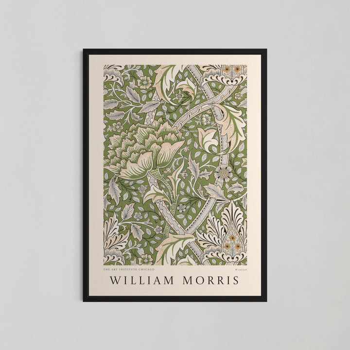 Windrush Green Pattern Wall Art by William Morris - Style My Wall