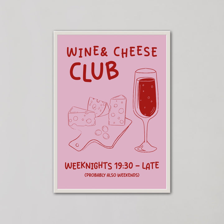 Wine and Cheese Club Wall Art - Style My Wall