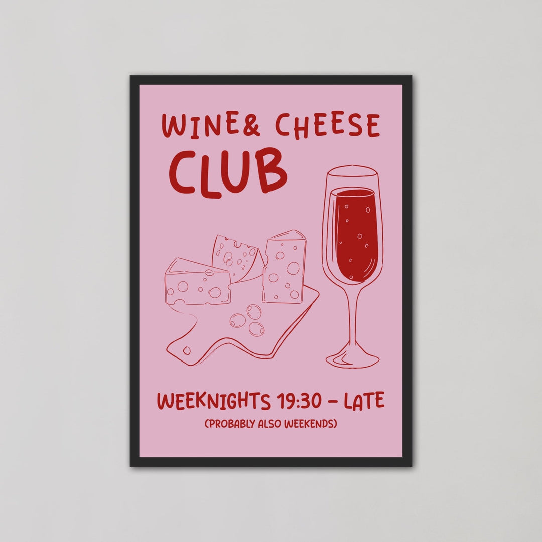 Wine and Cheese Club Wall Art - Style My Wall