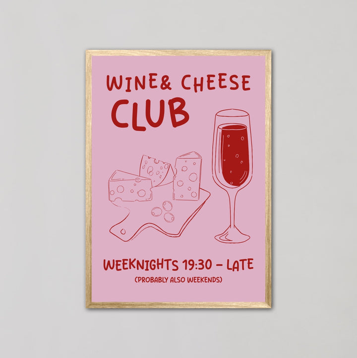 Wine and Cheese Club Wall Art - Style My Wall