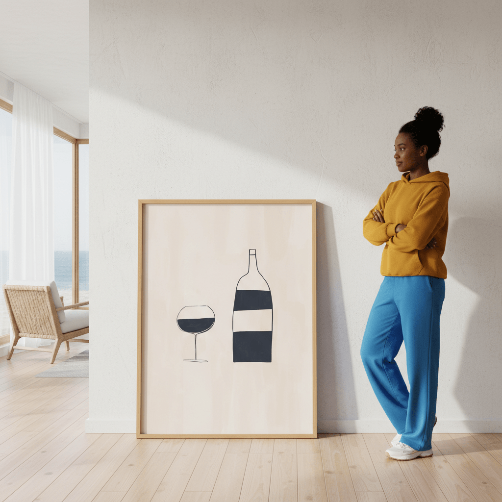 Wine by Ivy Green Illustrations wall - art - picture - poster