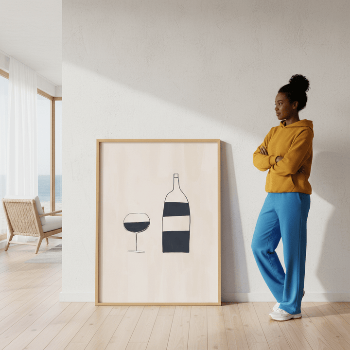 Wine by Ivy Green Illustrations wall - art - picture - poster
