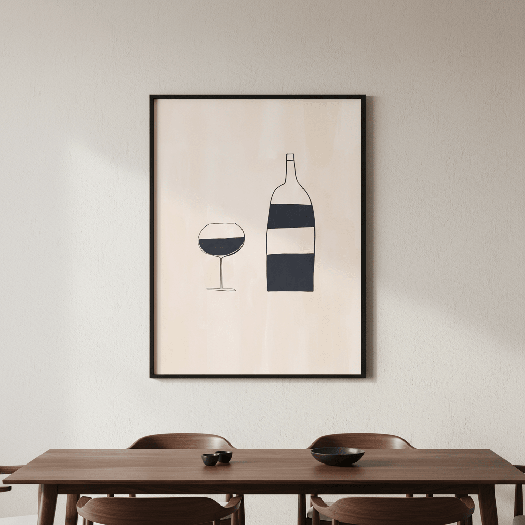 Wine by Ivy Green Illustrations wall - art - picture - poster