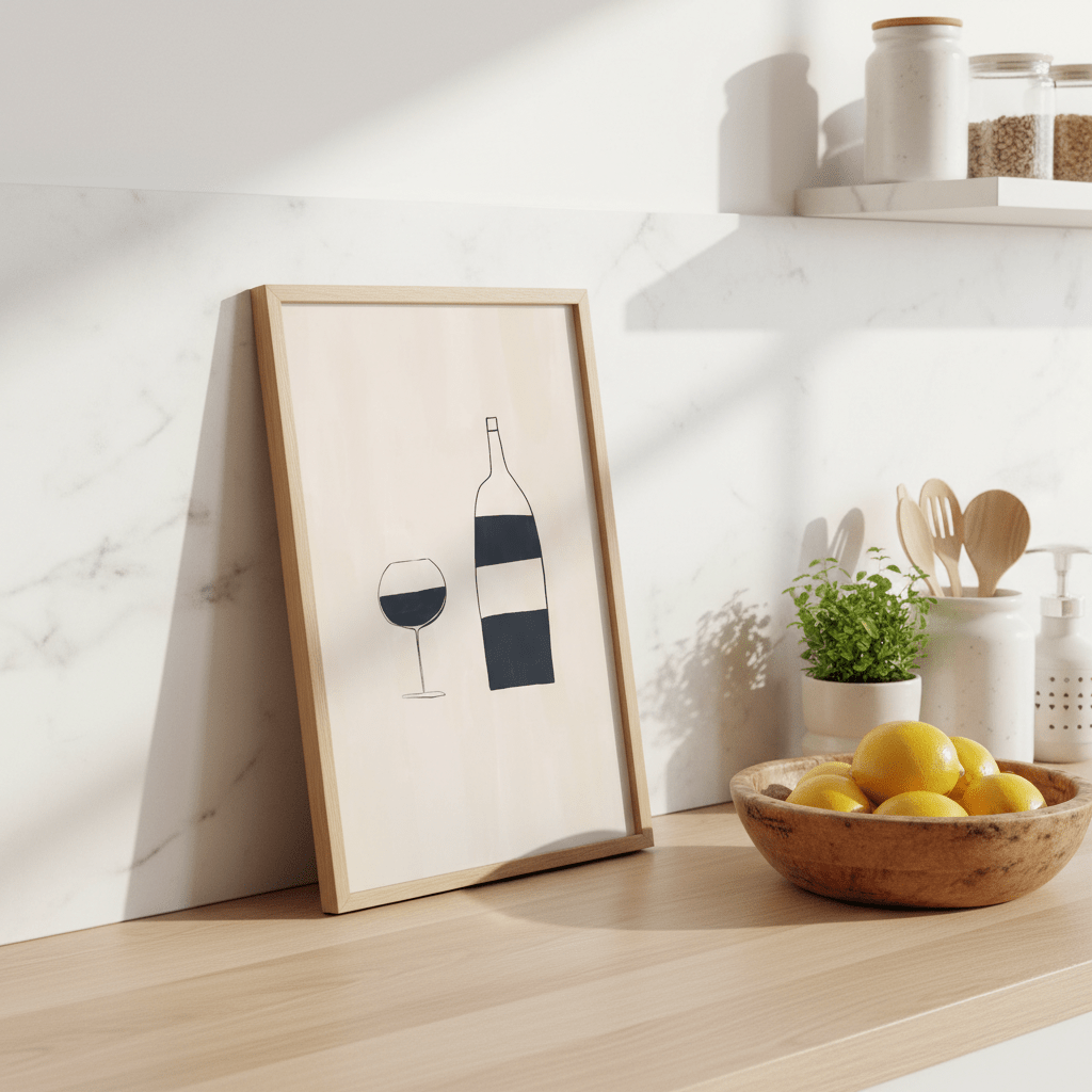 Wine by Ivy Green Illustrations wall - art - picture - poster