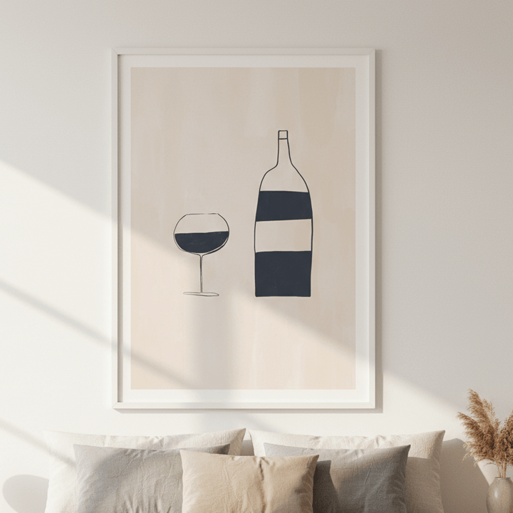 Wine by Ivy Green Illustrations wall - art - picture - poster