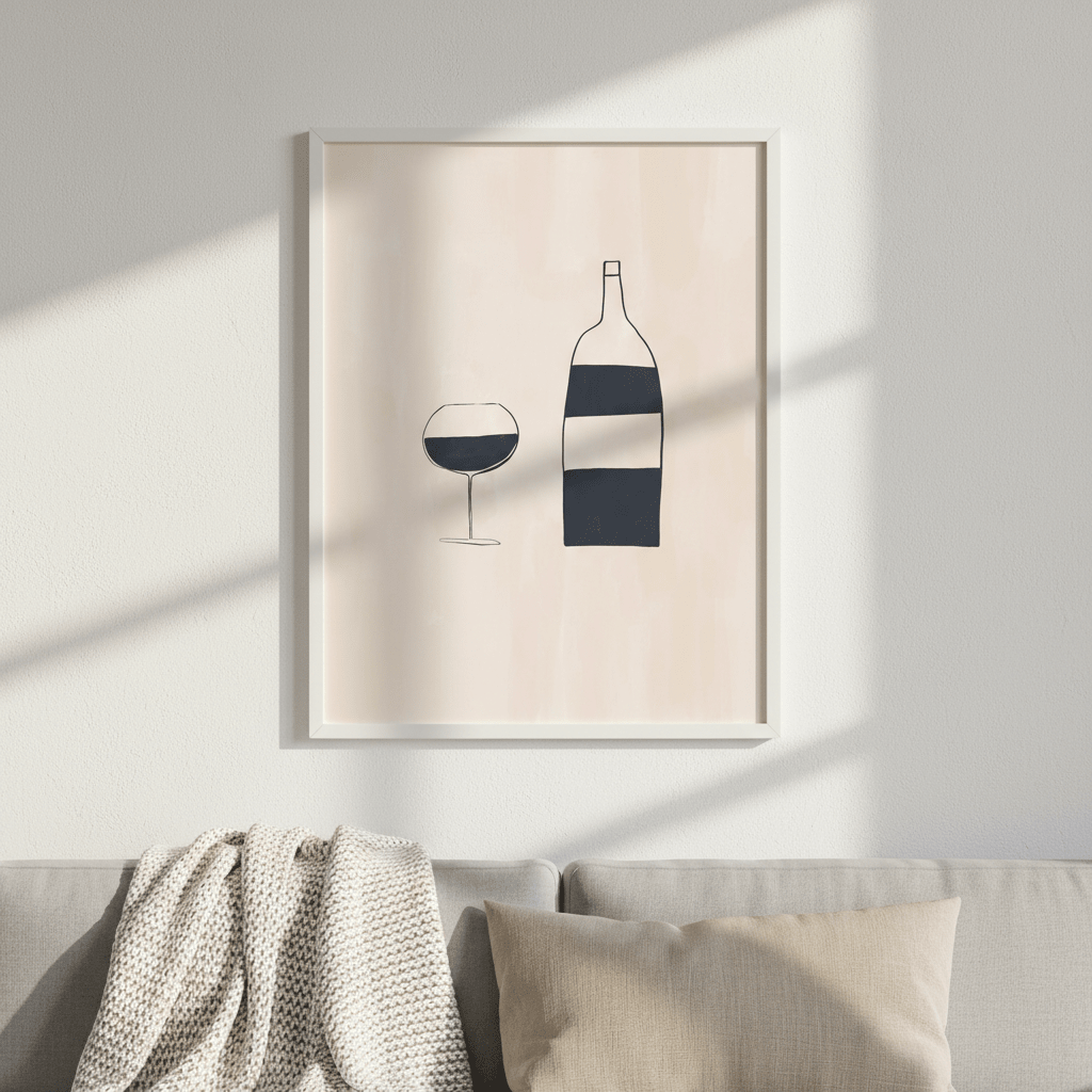 Wine by Ivy Green Illustrations wall - art - picture - poster