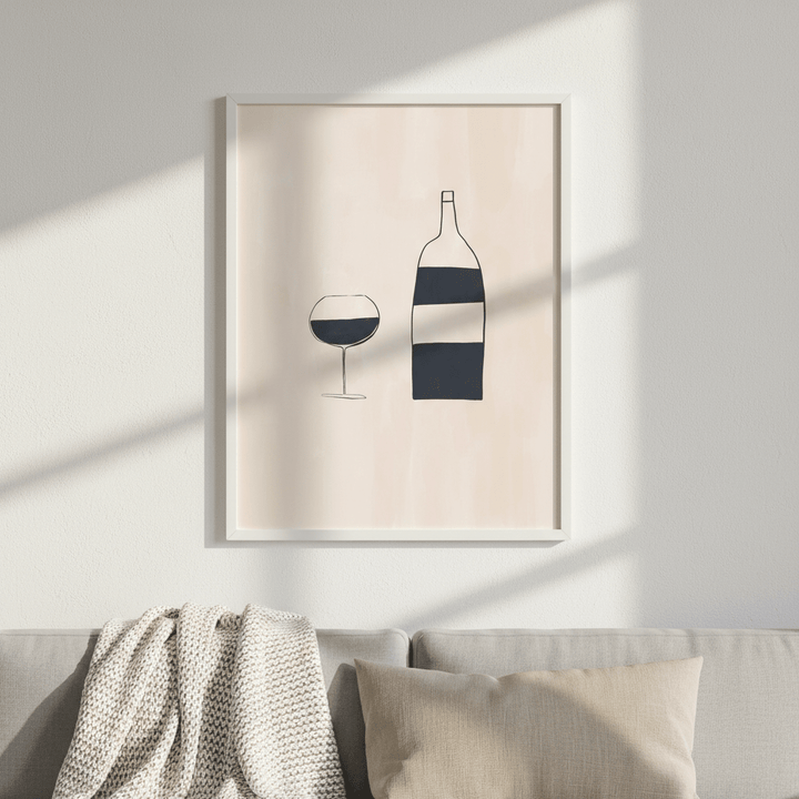Wine by Ivy Green Illustrations wall - art - picture - poster
