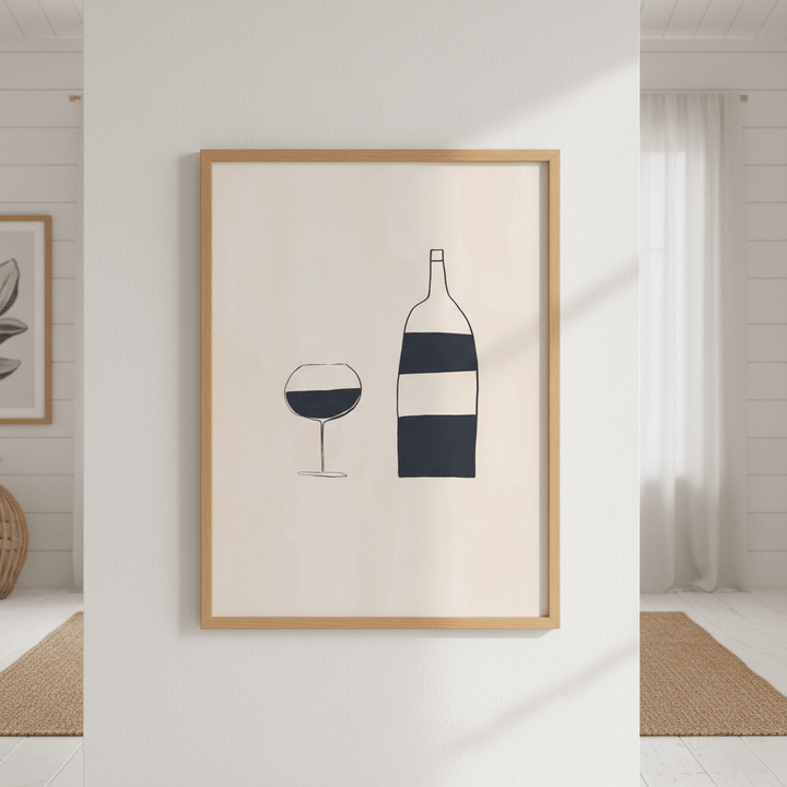 Wine by Ivy Green Illustrations wall - art - picture - poster