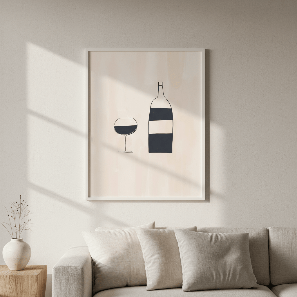 Wine by Ivy Green Illustrations wall - art - picture - poster