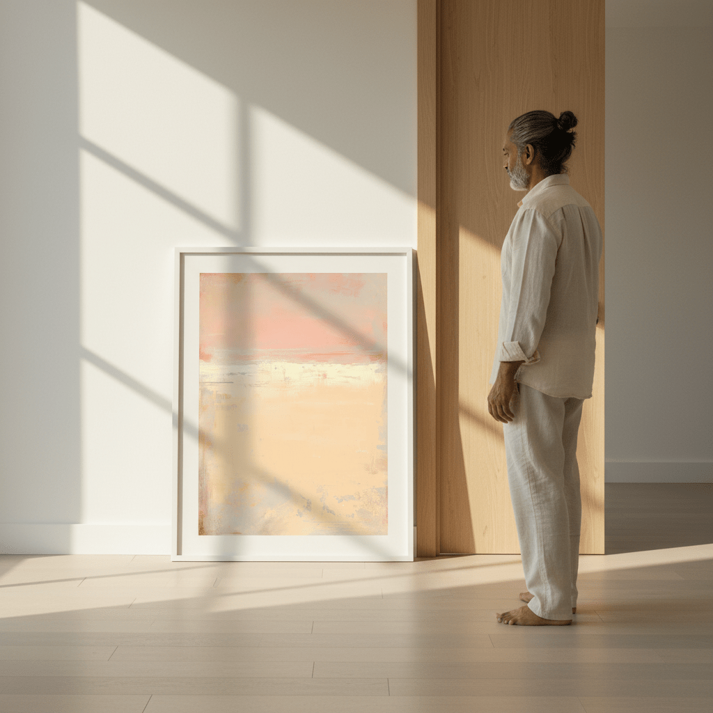 Wine Rust Abstract Wall Art Inspired by Mark Rothko wall - art - picture - poster