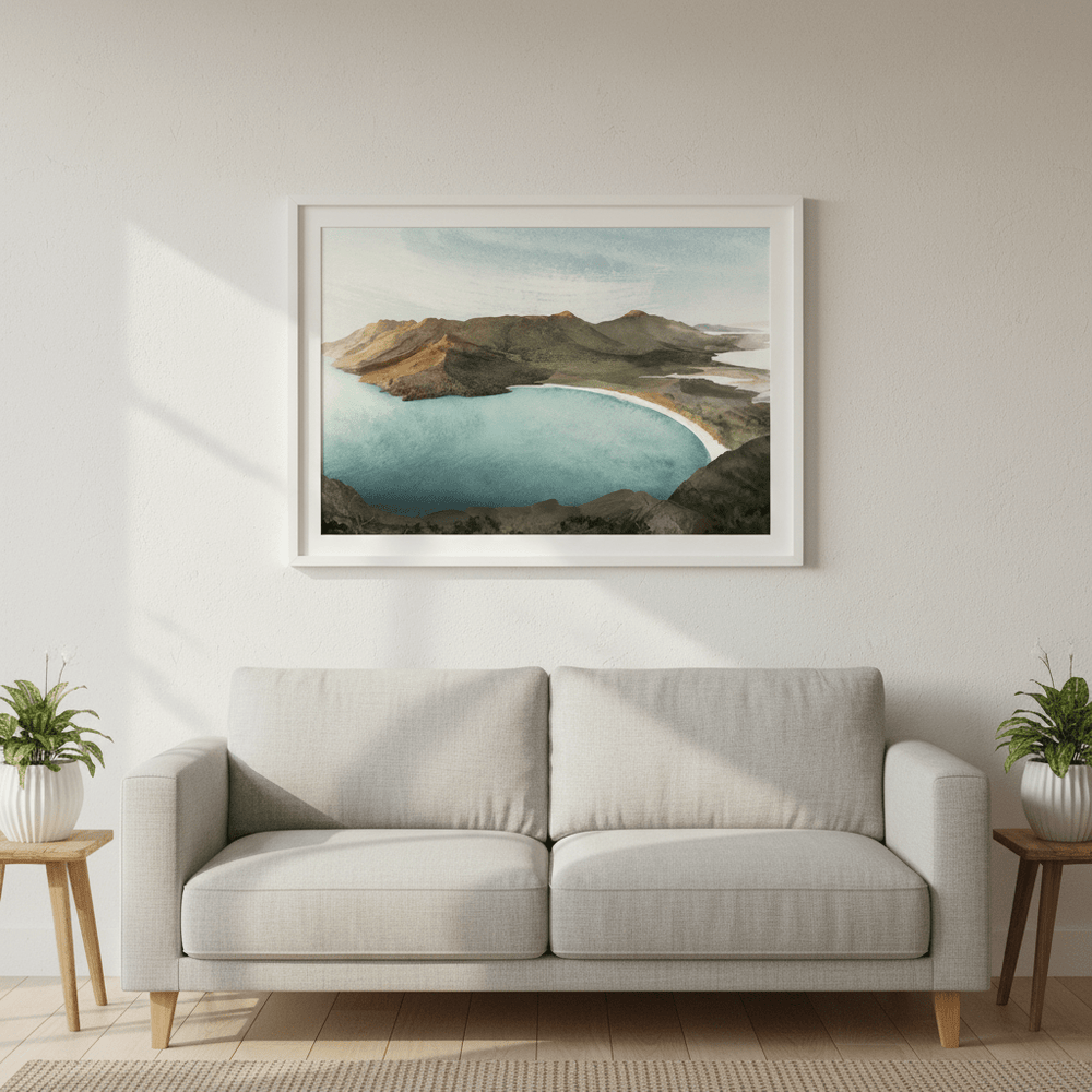 Wineglass Bay Sunrise Tasmania by Deer Muskeeter wall - art - picture - poster