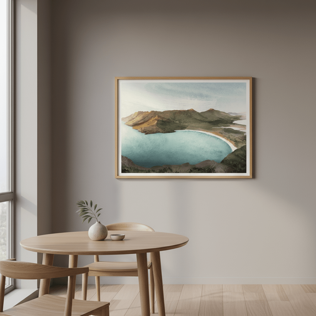 Wineglass Bay Sunrise Tasmania by Deer Muskeeter wall - art - picture - poster