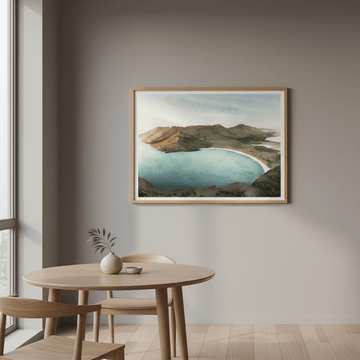 Wineglass Bay Sunrise Tasmania by Deer Muskeeter wall - art - picture - poster