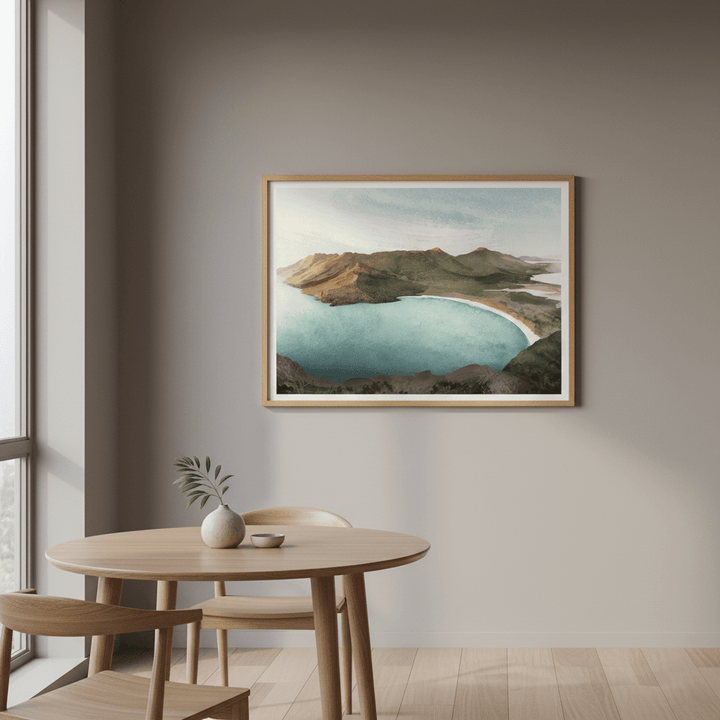 Wineglass Bay Sunrise Tasmania by Deer Muskeeter wall - art - picture - poster