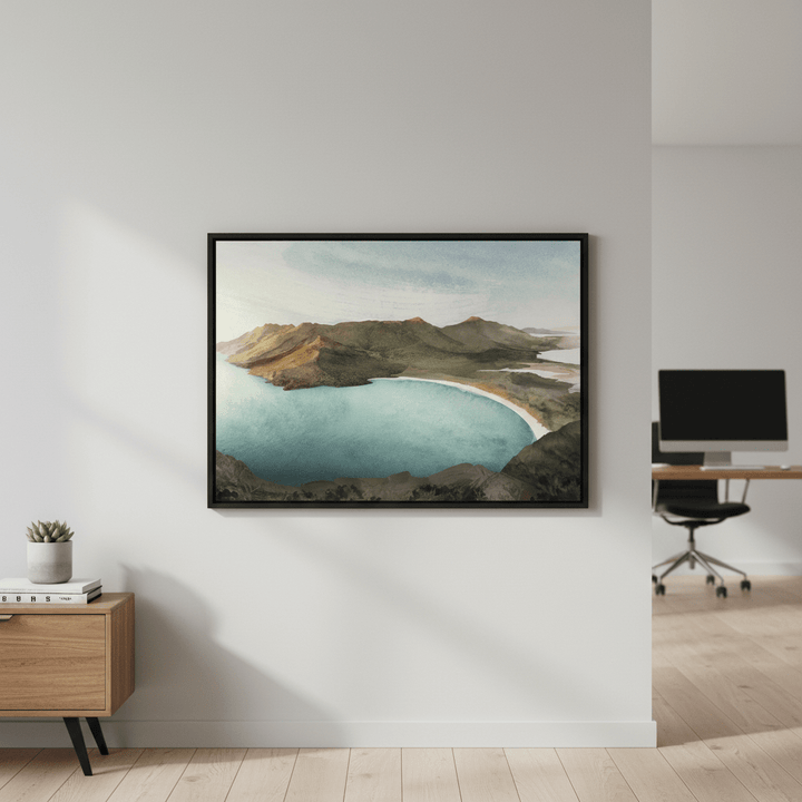 Wineglass Bay Sunrise Tasmania by Deer Muskeeter wall - art - picture - poster