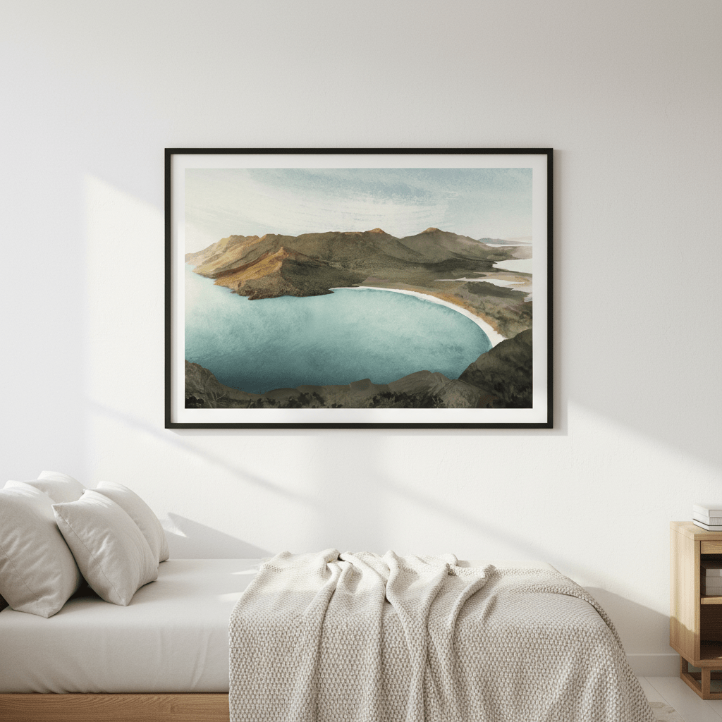 Wineglass Bay Sunrise Tasmania by Deer Muskeeter wall - art - picture - poster