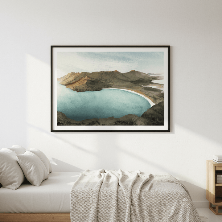 Wineglass Bay Sunrise Tasmania by Deer Muskeeter wall - art - picture - poster