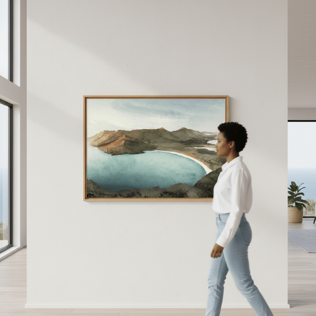 Wineglass Bay Sunrise Tasmania by Deer Muskeeter wall - art - picture - poster
