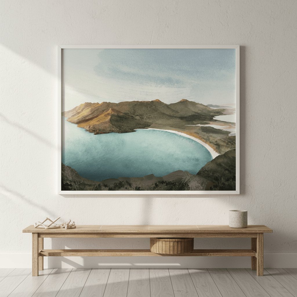 Wineglass Bay Sunrise Tasmania by Deer Muskeeter wall - art - picture - poster