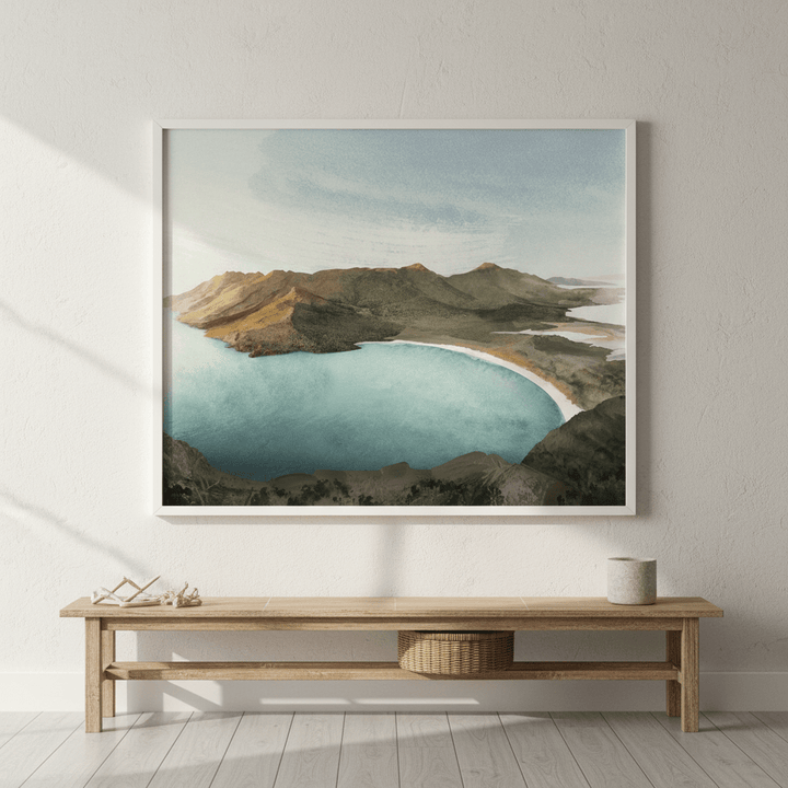 Wineglass Bay Sunrise Tasmania by Deer Muskeeter wall - art - picture - poster