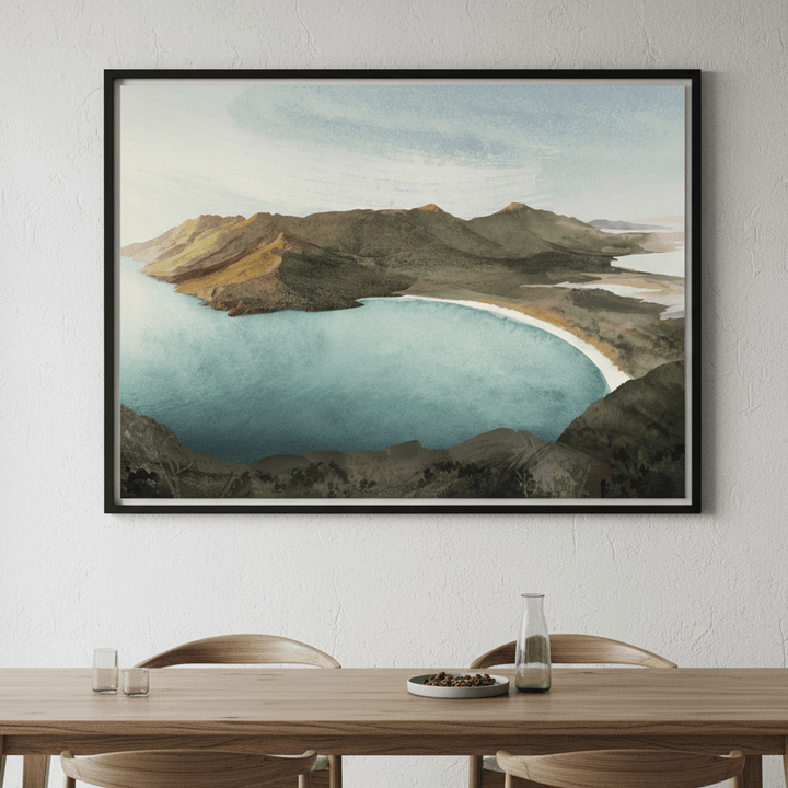 Wineglass Bay Sunrise Tasmania by Deer Muskeeter wall - art - picture - poster