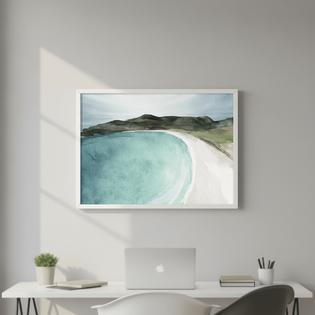 Wineglass Bay Tasmania by Deer Muskeeter wall - art - picture - poster