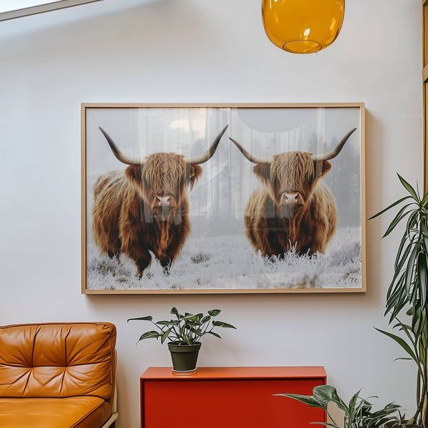 Winter Herd Wall Art Highland Cow Photograph
