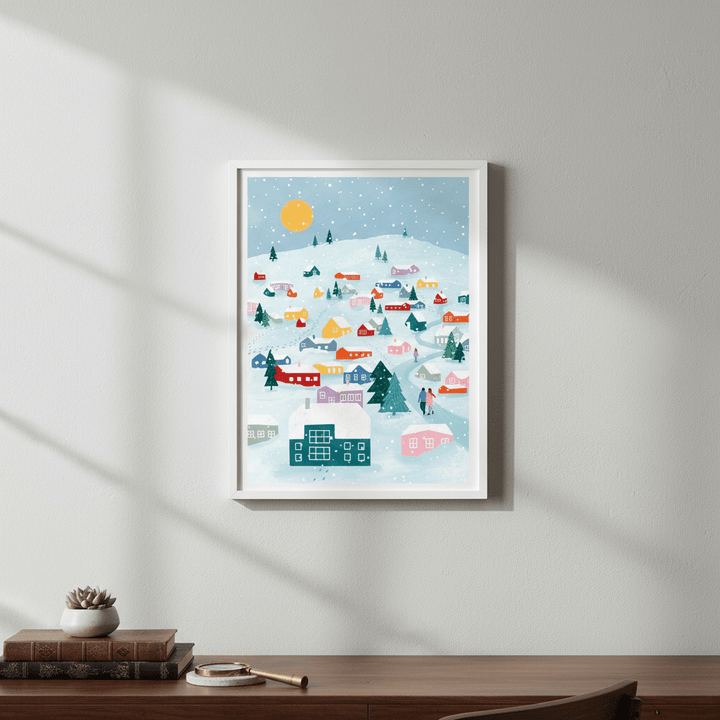 Winter Town by Bea Muller wall - art - picture - poster