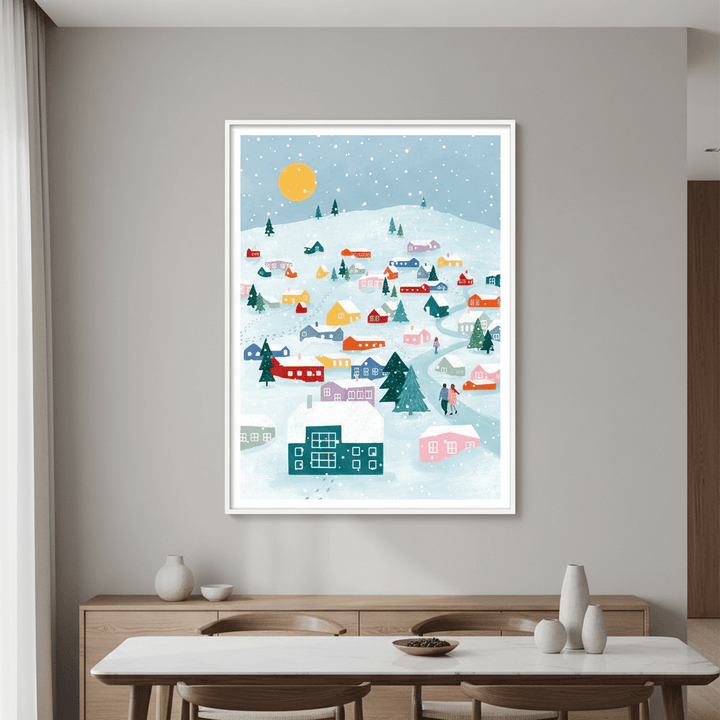 Winter Town by Bea Muller wall - art - picture - poster