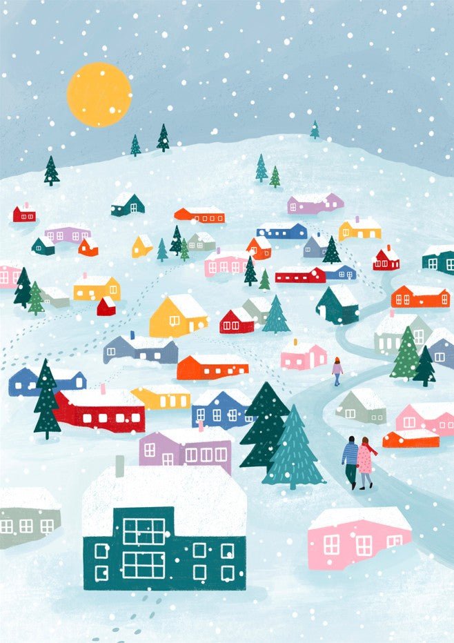 Winter Town by Bea Muller