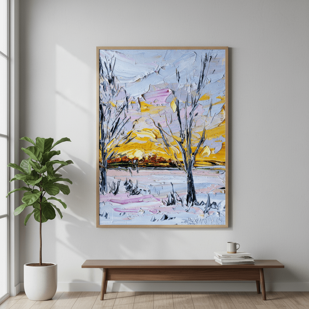 Winter's Edge by Angela Hawkey wall - art - picture - poster