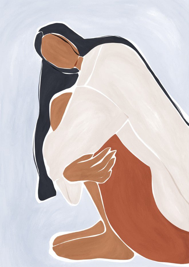Woman Embracing Herself by Ivy Green Illustrations