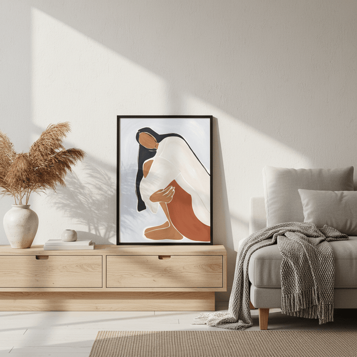 Woman Embracing Herself by Ivy Green Illustrations wall - art - picture - poster