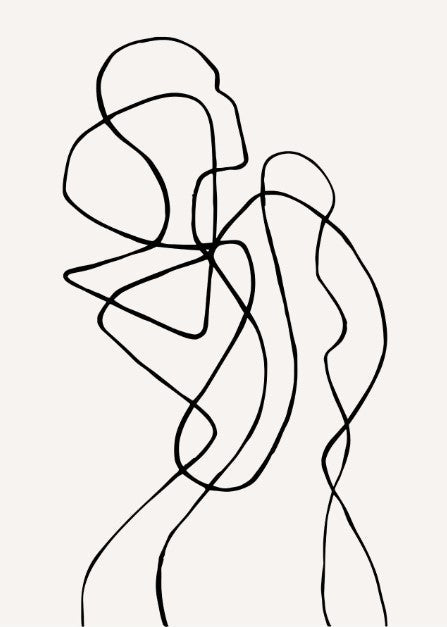 Woman in Full Body Abstract Art III