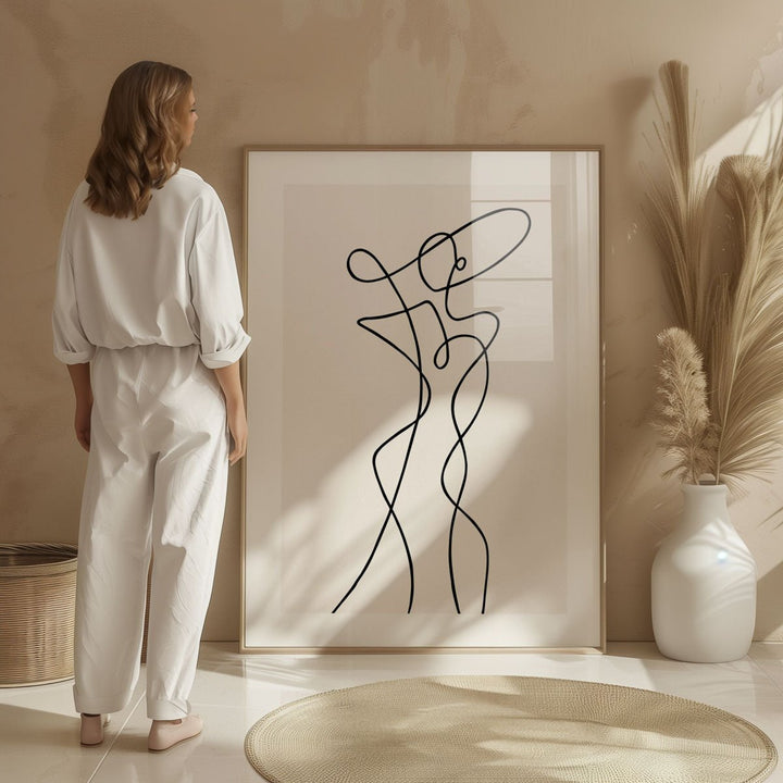 Woman in Full Body Abstract Art - Style My Wall