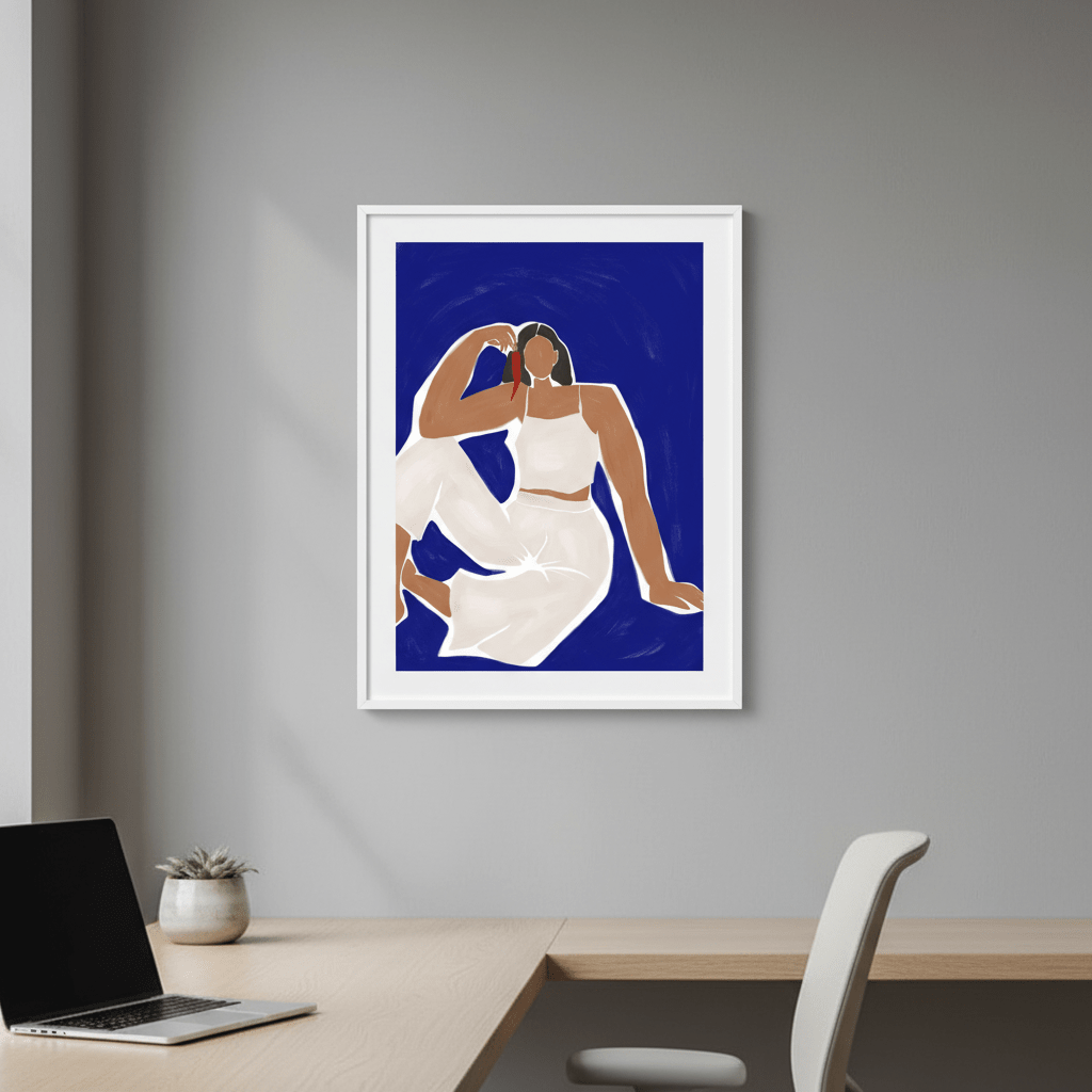 Woman with Chili by Ivy Green Illustrations wall - art - picture - poster